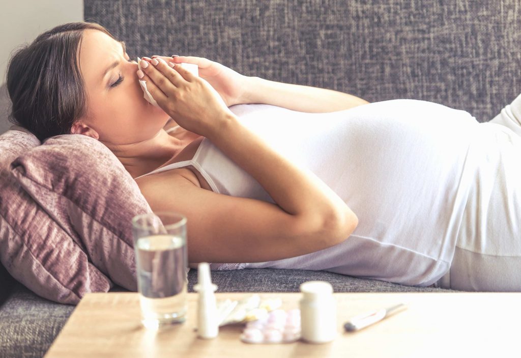 علاج نزلات البرد عند الحامل